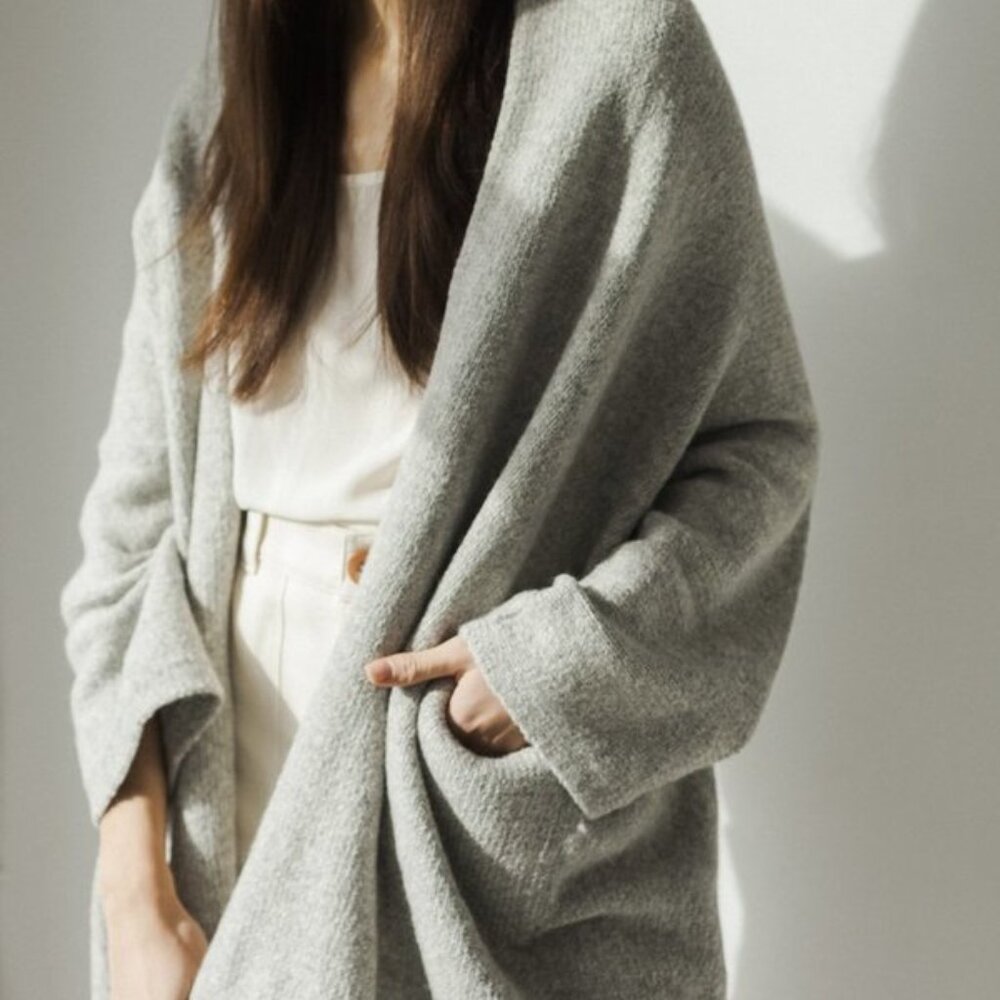 Bare Knitwear Alpaca Coat